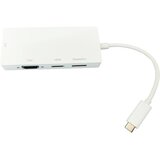 E-green Adapter USB 3.1 tip C (M) - Display Port + HDMI + VGA + DVI (F) beli | ePonuda.com