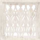 Sobna pregrada s 5 panela bijela 200x165 cm masivno drvo manga | shoptok.hr