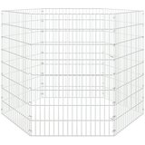  Ograda za životinje sa 6 ploča 54 x 80 cm od pocinčanog željeza | shoptok.hr