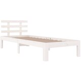  Okvir za krevet bijeli od masivnog drva 90 x 190 cm mali | shoptok.hr