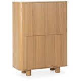 MOME Omarica v hrastovem dekorju v naravni barvi 100x133x40 cm Padoc – | Shoptok.si