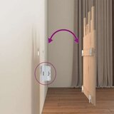  Stensko posteljno vzglavje 82,5x3x80 cm trdna borovina | Shoptok.si