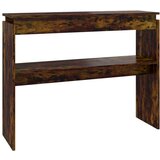  Konzolni stol dimljeni hrast 102x30x80 cm od konstruiranog drva | shoptok.hr