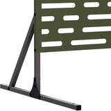  Zaslon za privatnost 100 x 50 x 180 cm Čelik Maslinastozelena | shoptok.hr