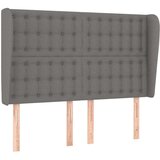  Uzglavlje s ušima tamnosivi 147x23x118/128 cm od tkanine | shoptok.hr