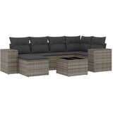  The Living Store Vrtna sedežna garnitura 7-delna z blazinami siv poli ratan - Vrtna Sedežna Garniture, (21452323) | Shoptok.si