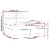  Box spring postelja z vzmetnico kapučino 180x200cm umetno usnje, (20896815) | Shoptok.si