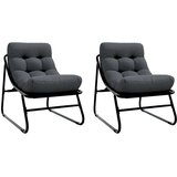  Vrtni namještaj s jastukom 2 pcs Crna 60 5 x 81 x 71 cm | shoptok.hr