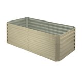 Blumfeldt High Grow Straight, visoka greda, 180 x 60 x 90 cm, 970 l, jeklo, pocinkano, bež barva, (20500228) | Shoptok.si