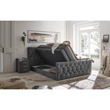 Esposa POSTELJA BOXSPRING 180 cm x 200 cm , tekstil, leseni material antracit | Shoptok.si