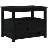  Klubska mizica črna 71x49x55 cm trdna borovina, (20711491) | Shoptok.si