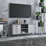 vidaXL TV omarica s kovinskimi nogami siva sonoma 103,5x35x50 cm Cene