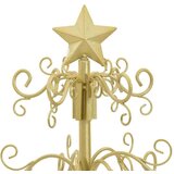vidaXL Kovinsko božično drevesce Zlata 90 cm Jeklo s prašnim premazom | Shoptok.si