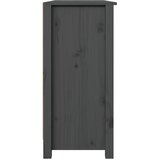  Komoda sivi 100 x 35 x 74 cm od masivne borovine | shoptok.hr