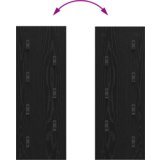  Vješalica za kapute na zidu Zidne Crni hrast 30 x 1.5 x 80 cm | shoptok.hr
