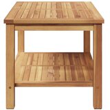  Kava Stol s pohranom Smeđa 90 x 50 x 45 cm Čvrsto teak drvo | shoptok.hr