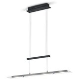 Tri O Črna LED viseča svetilka s steklenim senčnikom Milos – | Shoptok.si