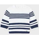 Mayoral Newborn Bombažni pulover za dojenčke mornarsko modra barva