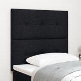 vidaXL LED vzglavje Črna 80 cm Tkanina | Shoptok.si