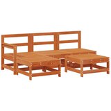  Vrtna dnevna garnitura 5 pcs Vosek Rjava Bor Trdna borovina, (5000272089) | Shoptok.si