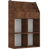  Stalak za dječje časopise smeđa boja hrasta 71x30x114 cm drveni | shoptok.hr
