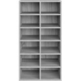  Stalak za cipele boja hrasta 54x34x100,5 cm konstruirano drvo Smeđa | Shoptok.si
