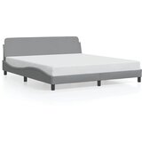  Okvir za krevet Dover svijetlo siva 180x200 cm tkanina | shoptok.hr