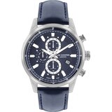 Lee Cooper Muški ručni sat, Kvarcni mehanizam, 45mm, Teget kućište, Braon, LC07855.399 | Eponuda.com