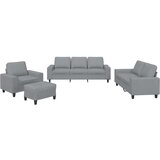 4-dijelni set sofa svjetlosivi od tkanine | shoptok.hr