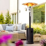  Plinska grijalica za dvorište, 13 kW, staklo, za vrt i terasu, regulator, crijevo, poklopac, MultiGarden | shoptok.hr