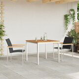 vidaXL 3-dijelni vrtni set za objedovanje od masivnog bagremovog drva, vanjski stol 90x90x74.5 cm od masivnog bagremovog drva | shoptok.hr
