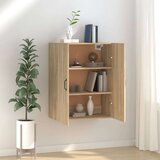 vidaXL Viseča omarica sonoma hrast 69,5x34x90 cm konstruiran les | Shoptok.si