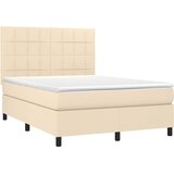  box spring s madracem LED krem 140x190 cm od tkanine | shoptok.hr