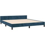 Okvir za krevet s uzglavljem tamnoplavi 180x200 cm baršunasti | shoptok.hr