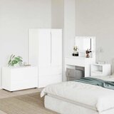 vidaXL Omarica za shranjevanje Bela 80 x 48 x 57 cm Konstruiran les | Shoptok.si