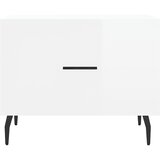 Stolići za kavu 2 kom sjajni bijeli 50x50x40 konstruirano drvo Bijela | Shoptok.si