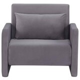 Modern Living Naslanjač York, Siva, Žamet, Ležišče | Shoptok.si