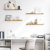  Polica na zidu Zidne 4 pcs Bež 80 x 9 x 3 cm Konstruirano drvo | shoptok.hr