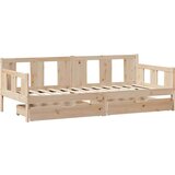  Dnevni krevet s ladicama bez madraca 90x200 cm masivno drvo | shoptok.hr