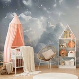  Foto tapeta - Astral Calm: Stars Scattered Over Delicate Clouds 150x105 | shoptok.hr