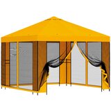 vidaXL Vrtni gazebo s stranskimi stenami 3 x 3 m Rumena, (5000218878) | Shoptok.si