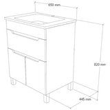 TMP Ormarić s umivaonikom Aqua PVC 65 podni | shoptok.hr