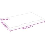 Stolna ploča 80x50x2 cm od netretirane masivne hrastovine | shoptok.hr