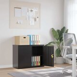 Ormarić za spise crni 90 x 40 x 70 cm čelični | shoptok.hr
