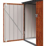  Kutija za spremanje u vrtu Smeđa 151 5 x 82 x 110 5 cm Čelik | shoptok.hr