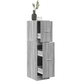 vidaXL Lekarniška omara siva sonoma 30x41x118 cm inženirski les Cene