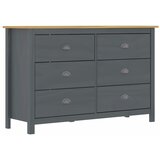  Komoda Hill siva 125 x 40 x 80 cm od masivne borovine Cijene