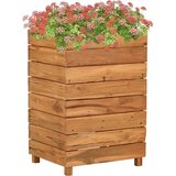 Furnova Visoka greda 50x40x72 cm reciklirana tikovina in jeklo, (21920640) Cene