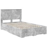  Konstrukcija postelje z vzglavjem Betonsko siva 120 x 200 cm, (5000103692) | Shoptok.si