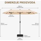 Venturo Garden 4x2m Bež Suncobran Pravougaoni | Eponuda.com